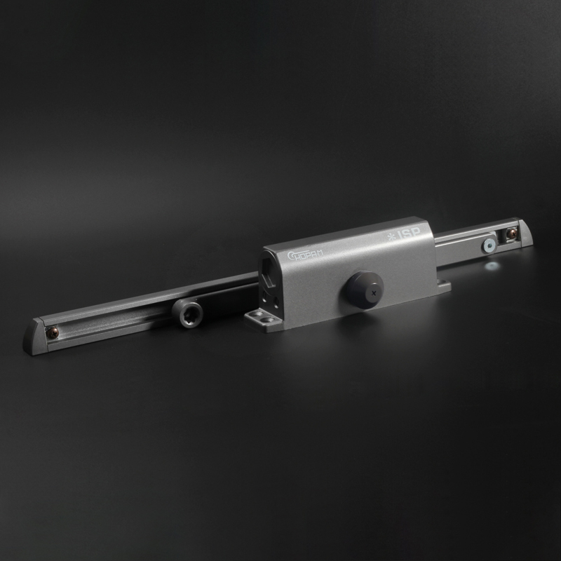 Доводчик дверной со скользящей тягой 440 Slider ISPARUS от 70 до 130 кг цвет Графит Нора-М