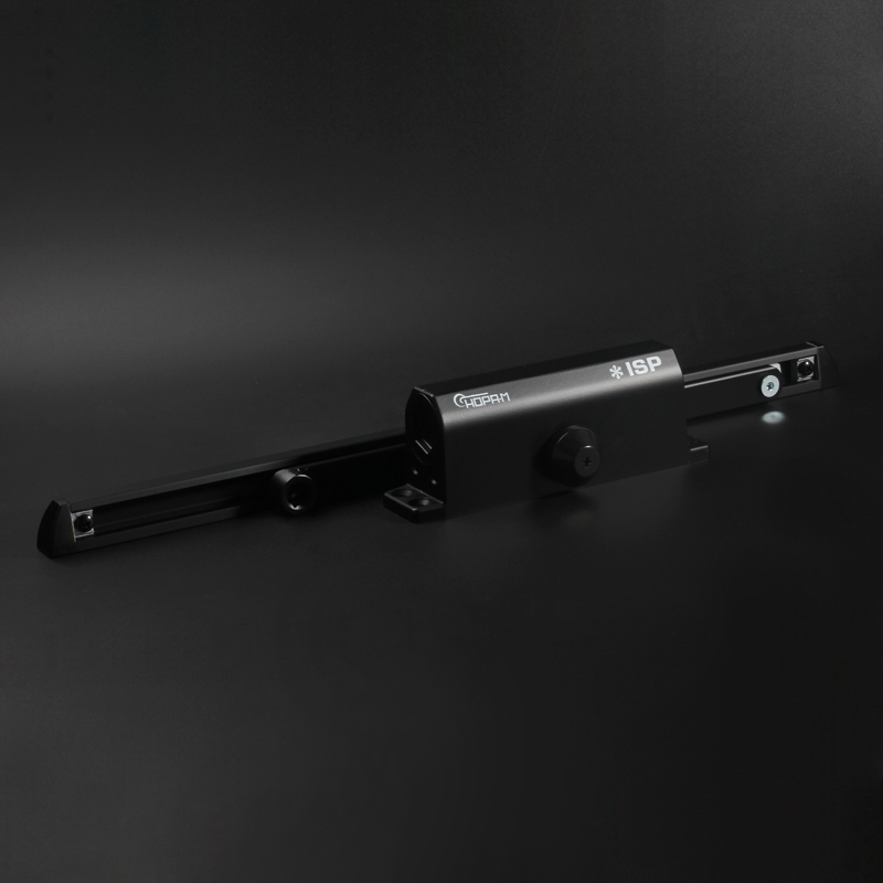 Доводчик дверной со скользящей тягой 440 Slider ISPARUS от 70 до 130 кг цвет Черный Нора-М